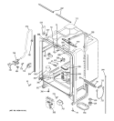 BODY PARTS Diagram and Parts List for GLD6500L15WW  General Electric Dishwasher