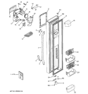 FREEZER DOOR Diagram and Parts List for GSS23LGTCWW  General Electric Refrigerator