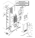 FREEZER SECTION Diagram and Parts List for GSS23LSTCSS  General Electric Refrigerator