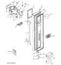 FREEZER DOOR Diagram and Parts List for GSS25LGTCCC  General Electric Refrigerator