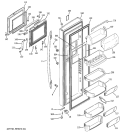 FRESH FOOD DOOR Diagram and Parts List for PCE23NHTCFSS  General Electric Refrigerator