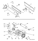 BACKSPLASH, BLOWER & MOTOR ASSEMBLY Diagram and Parts List for NISR333DT9WW  Hotpoint Dryer