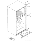 CASE PARTS Diagram and Parts List for HTS22GBPCRCC  Hotpoint Refrigerator