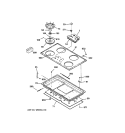 Part Location Diagram of WB62K5106 GE MAIN TOP-BLACK