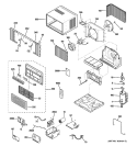 Part Location Diagram of WJ05X10024 GE Frame Guide - Black