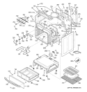 BODY PARTS Diagram and Parts List for ECBP70SK4SS  General Electric Range