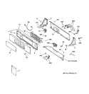 CONTROLS & BACKSPLASH Diagram and Parts List for EWA4000B0WW  General Electric Washer