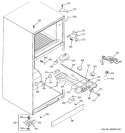 FRESH FOOD SECTION Diagram and Parts List for GTH18DCRVRWW  General Electric Refrigerator