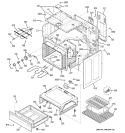 BODY PARTS Diagram and Parts List for JBP27WK4WW  General Electric Range