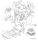 BODY PARTS Diagram and Parts List for JBP35SK4SS  General Electric Range