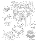 BODY PARTS Diagram and Parts List for JCBP66BK4BB  General Electric Range