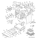 BODY PARTS Diagram and Parts List for JCBP66SK4SS  General Electric Range