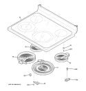 COOKTOP Diagram and Parts List for JCBP70WK4WW  General Electric Range