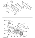 BACKSPLASH, BLOWER & MOTOR ASSEMBLY Diagram and Parts List for DLSR483GE3WW  General Electric Dryer