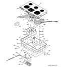 Part Location Diagram of WB34T10101 GE SHIELD BURN BOX Bottom