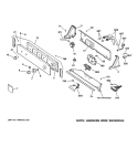 CONTROLS & BACKSPLASH Diagram and Parts List for WISR106DTBWW  General Electric Washer