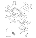 GAS & BURNER PARTS Diagram and Parts List for JGB916CEK5CC  General Electric Range