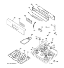Part Location Diagram of WB31K10176 GE GRATE BOWED RIGHT