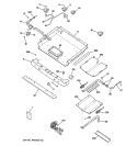 GAS & BURNER PARTS Diagram and Parts List for JGB900SEL1SS  General Electric Range