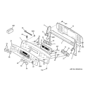 CONTROL PANEL Diagram and Parts List for JCB968BK2BB  General Electric Range
