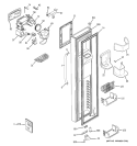 FREEZER DOOR Diagram and Parts List for GSS25MSSESS  General Electric Refrigerator