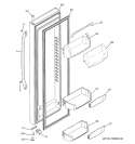 FRESH FOOD DOOR Diagram and Parts List for GSW25LSTCSS  General Electric Refrigerator