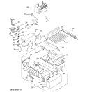 ICE MAKER & DISPENSER Diagram and Parts List for PSE29NHTCCSS  General Electric Refrigerator