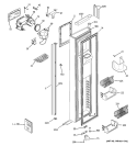 FREEZER DOOR Diagram and Parts List for PSH23PGTAWV  General Electric Refrigerator