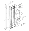 FRESH FOOD DOOR Diagram and Parts List for GIE21IETAFKB  General Electric Refrigerator