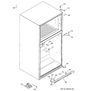 CASE PARTS Diagram and Parts List for GTS22KCPCRCC  General Electric Refrigerator