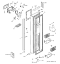 FREEZER DOOR Diagram and Parts List for PSH23PGTABV  General Electric Refrigerator