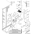 FRESH FOOD SECTION Diagram and Parts List for PSH25PSTASV  General Electric Refrigerator