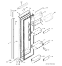 FRESH FOOD DOOR Diagram and Parts List for PSI23NGTCCV  General Electric Refrigerator