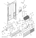 SEALED SYSTEM & MOTHER BOARD Diagram and Parts List for GSS20DBPCWW  General Electric Refrigerator