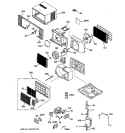Part Location Diagram of WJ07X10055 GE CONTROL PANEL
