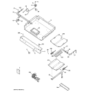 GAS & BURNER PARTS Diagram and Parts List for JGBP25WEL2WW  General Electric Range