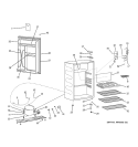REFRIGERATOR Diagram and Parts List for GMR04BANDBB  General Electric Refrigerator