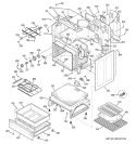 BODY PARTS Diagram and Parts List for EER3000L02BB  General Electric Range