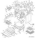 BODY PARTS Diagram and Parts List for EER3001L02SS  General Electric Range
