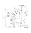CONTROLLER PARTS Diagram and Parts List for JNM1541DM1BB  General Electric Microwave
