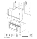 INSTALLATION PARTS Diagram and Parts List for JNM1541DM1BB  General Electric Microwave