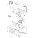 INTERIOR PARTS 2 Diagram and Parts List for JNM1541DM1CC  General Electric Microwave
