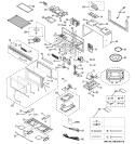 MICROWAVE Diagram and Parts List for JVM1441CJ01  General Electric Microwave