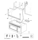 INSTALLATION PARTS Diagram and Parts List for HVM1540DM1BB  General Electric Microwave
