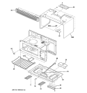 OVEN CAVITY PARTS Diagram and Parts List for HVM1540LM1CS  General Electric Microwave