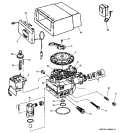CONTROLS & PUMP Diagram and Parts List for GNRP48L00  General Electric Water Softener
