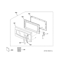 Part Location Diagram of WB56X21097 GE DOOR FRAME Assembly