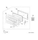 DOOR PARTS Diagram and Parts List for JVM1790SK01  General Electric Microwave