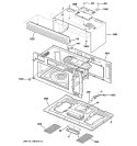 OVEN CAVITY PARTS Diagram and Parts List for JVM1790SK01  General Electric Microwave