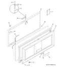 FREEZER DOOR Diagram and Parts List for FCM25DSCWH  General Electric Freezer